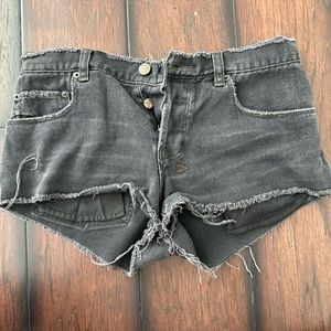 Ksubi black micro shorts. Size 26